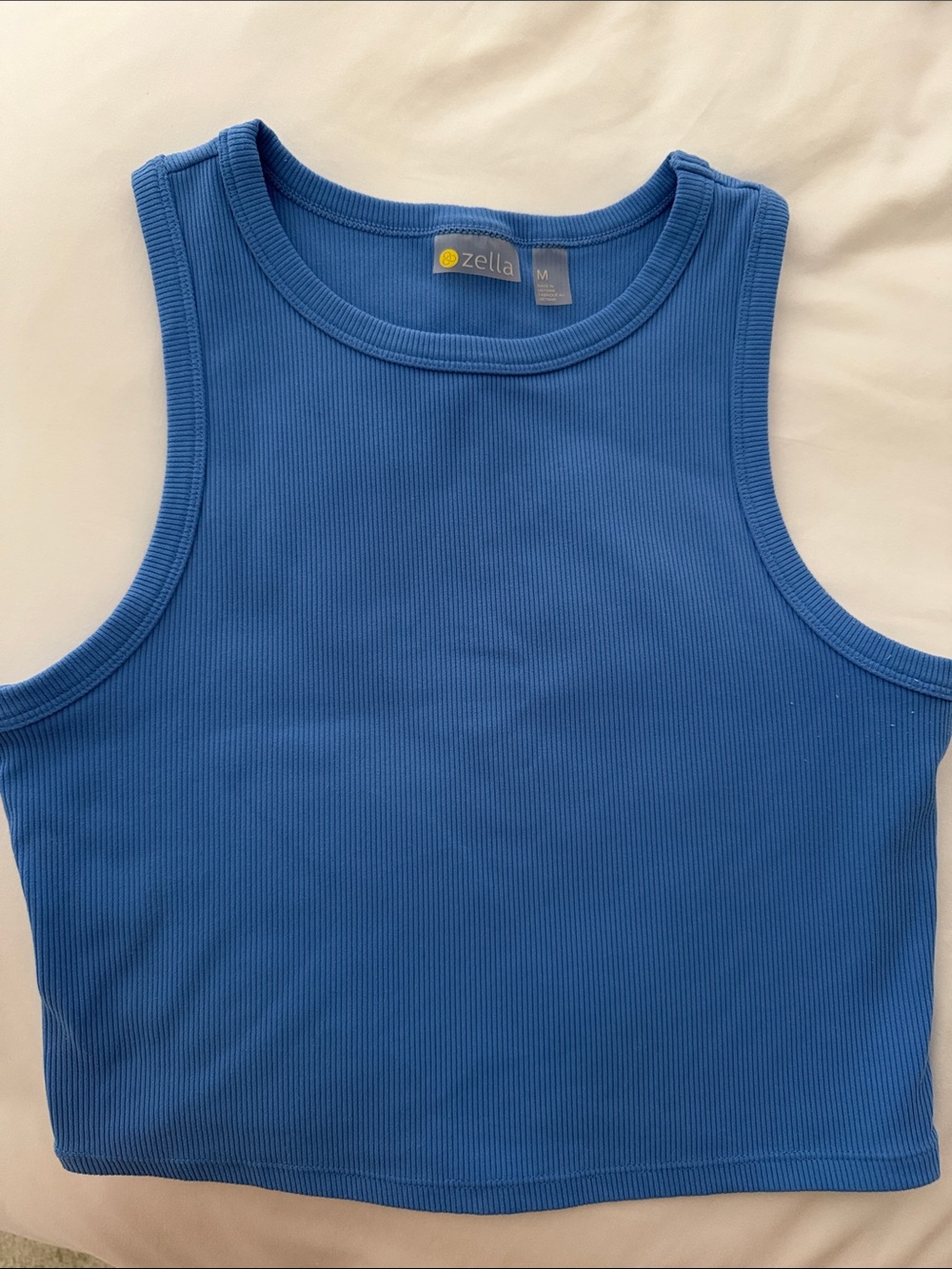 Zella Meet n Greet Ribbed Crop Tank Too